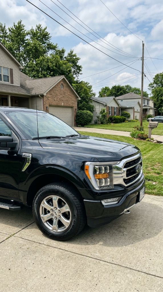 Black Ford F-150 exterior detail close-up — Round Rock Mobile Detailing
